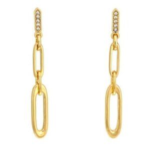 Dauplaise Double Open Link Drop Earrings